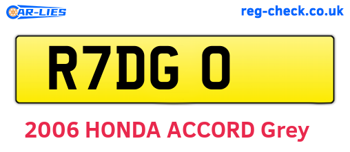 R7DGO are the vehicle registration plates.