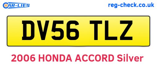 DV56TLZ are the vehicle registration plates.