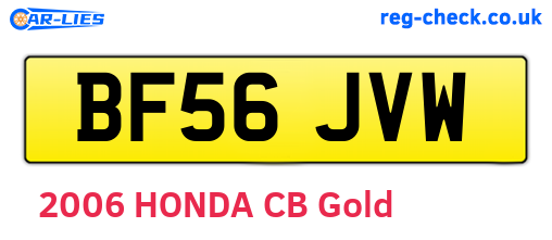 BF56JVW are the vehicle registration plates.