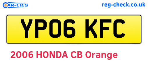 YP06KFC are the vehicle registration plates.