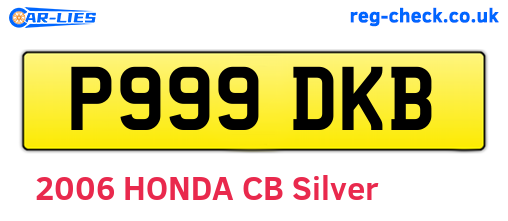 P999DKB are the vehicle registration plates.