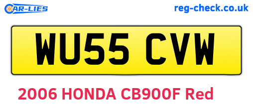 WU55CVW are the vehicle registration plates.