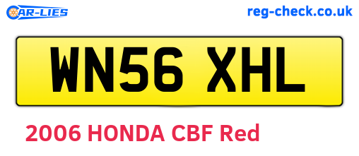WN56XHL are the vehicle registration plates.