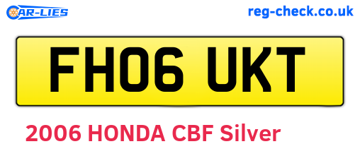 FH06UKT are the vehicle registration plates.