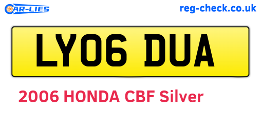 LY06DUA are the vehicle registration plates.