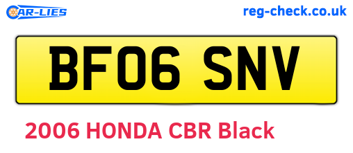 BF06SNV are the vehicle registration plates.