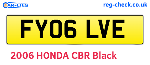 FY06LVE are the vehicle registration plates.