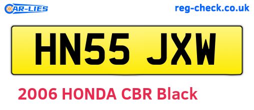 HN55JXW are the vehicle registration plates.
