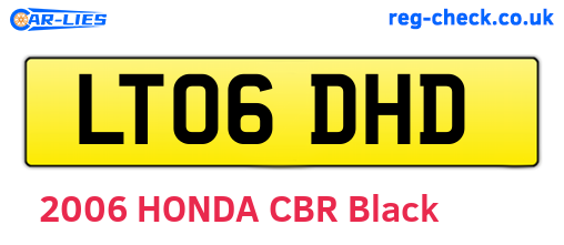 LT06DHD are the vehicle registration plates.