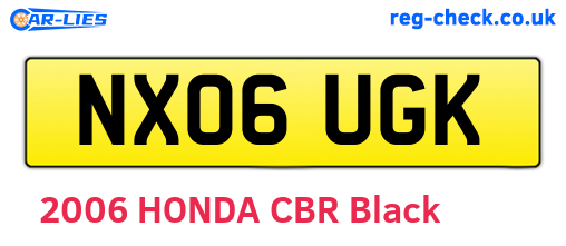 NX06UGK are the vehicle registration plates.