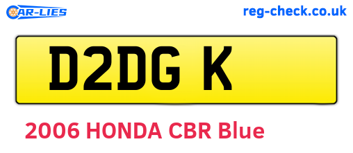 D2DGK are the vehicle registration plates.