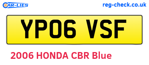 YP06VSF are the vehicle registration plates.