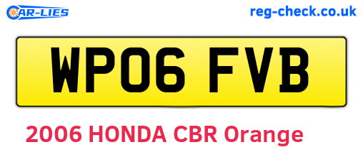 WP06FVB are the vehicle registration plates.