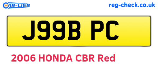 J99BPC are the vehicle registration plates.