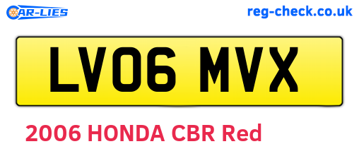 LV06MVX are the vehicle registration plates.