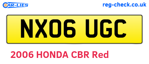 NX06UGC are the vehicle registration plates.