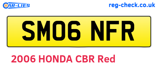 SM06NFR are the vehicle registration plates.