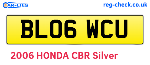 BL06WCU are the vehicle registration plates.
