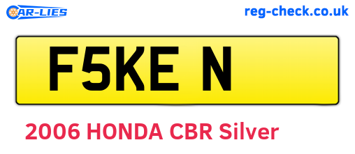 F5KEN are the vehicle registration plates.