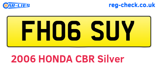 FH06SUY are the vehicle registration plates.
