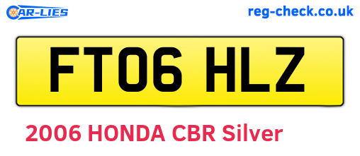 FT06HLZ are the vehicle registration plates.