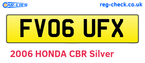 FV06UFX are the vehicle registration plates.