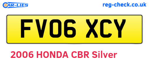 FV06XCY are the vehicle registration plates.