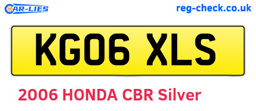 KG06XLS are the vehicle registration plates.