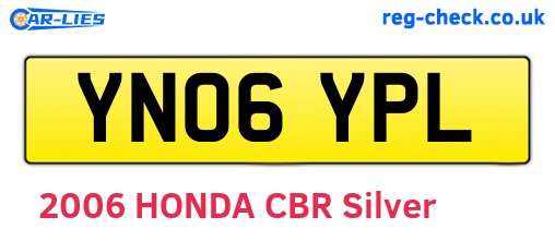 YN06YPL are the vehicle registration plates.