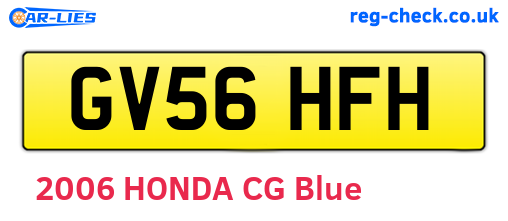 GV56HFH are the vehicle registration plates.