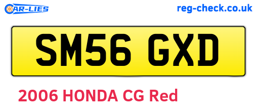 SM56GXD are the vehicle registration plates.