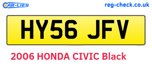 HY56JFV are the vehicle registration plates.
