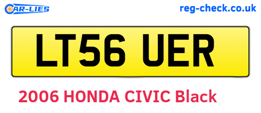 LT56UER are the vehicle registration plates.