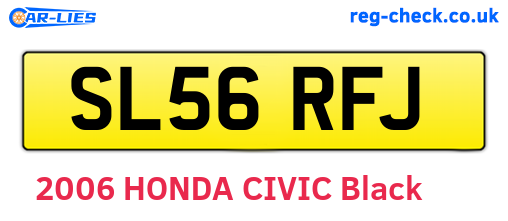 SL56RFJ are the vehicle registration plates.