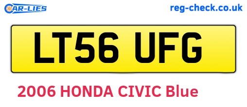 LT56UFG are the vehicle registration plates.