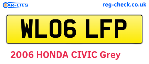 WL06LFP are the vehicle registration plates.