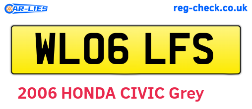 WL06LFS are the vehicle registration plates.