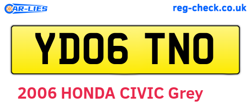 YD06TNO are the vehicle registration plates.