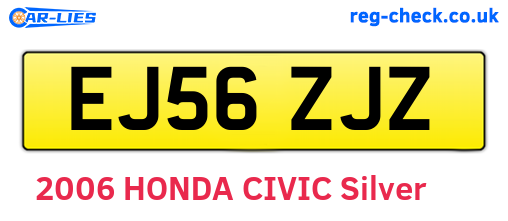 EJ56ZJZ are the vehicle registration plates.