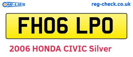 FH06LPO are the vehicle registration plates.
