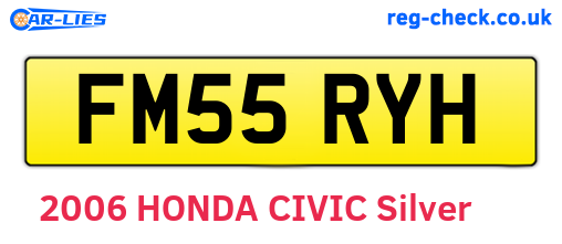 FM55RYH are the vehicle registration plates.