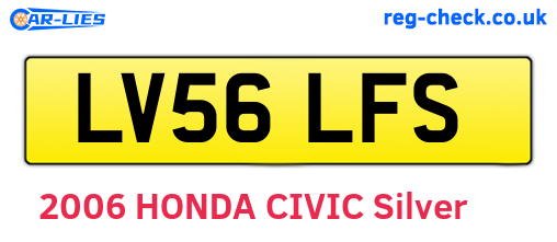 LV56LFS are the vehicle registration plates.