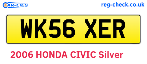 WK56XER are the vehicle registration plates.