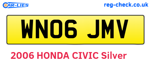 WN06JMV are the vehicle registration plates.