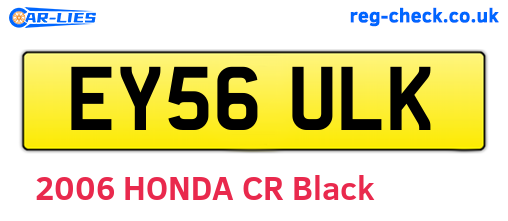 EY56ULK are the vehicle registration plates.