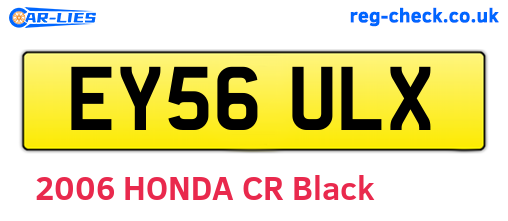 EY56ULX are the vehicle registration plates.