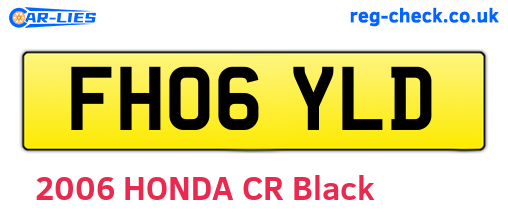 FH06YLD are the vehicle registration plates.
