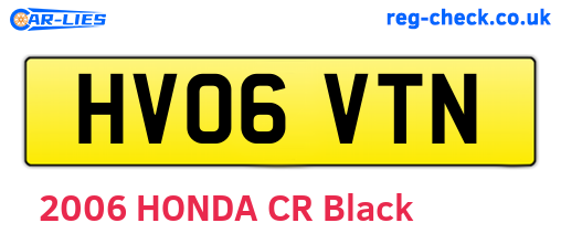 HV06VTN are the vehicle registration plates.
