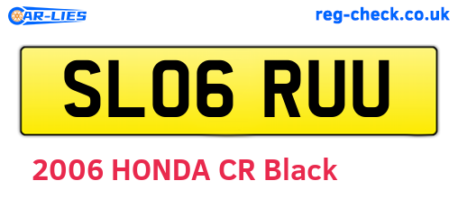 SL06RUU are the vehicle registration plates.