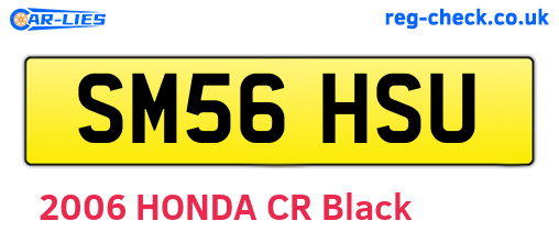 SM56HSU are the vehicle registration plates.